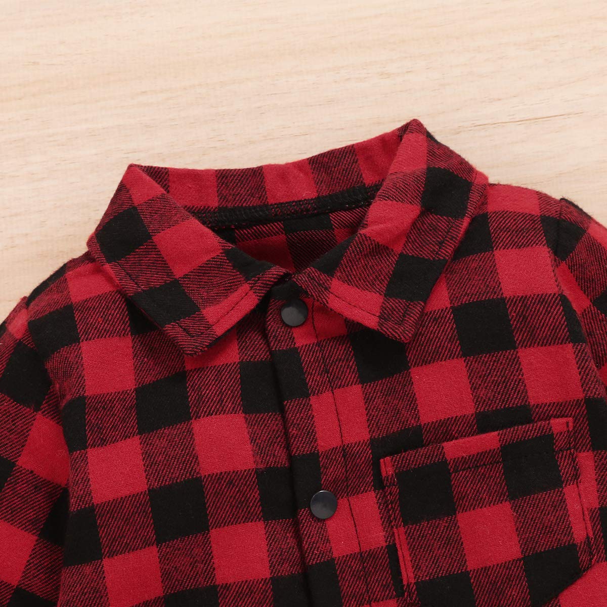 LYSMuch Newborn Baby Boy Plaid Romper - Soft Cotton Infant Jumpsuit Outfit for 0-12 Months | Perfect for Photoshoots, Family Gatherings & Daily Wear