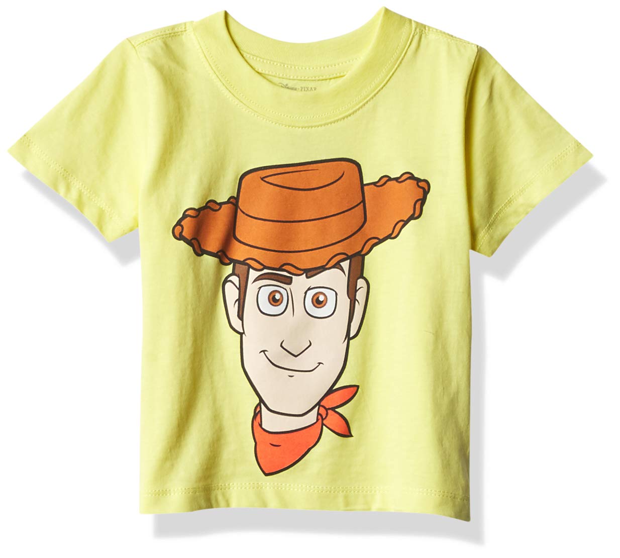 Disney Toy Story Woody Face Boys' Short Sleeve T-Shirt - Cute Graphic Tee for Kids, Birthday Gifts, School Outfits & Disney Theme Parties