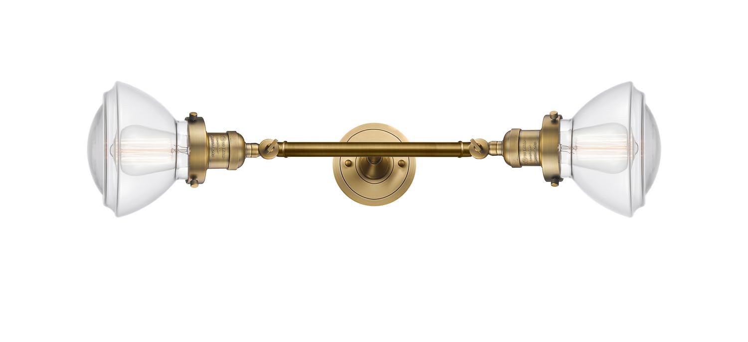 Innovations Lighting 208L-BB-G322-LED Olean 2-Light Bathroom Vanity Light - Franklin Restoration Collection - Perfect for Modern Bathroom Makeovers & Vintage Style Decor
