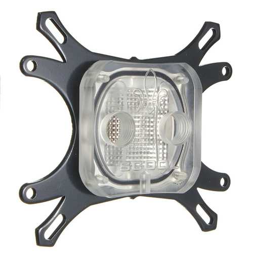50mm CPU Liquid Cooling Block - High-Performance Water Block with Plated Base & Inner Channel for PC Gaming & Overclocking - Perfect for Custom Water Cooling Loops & High-End PC Builds