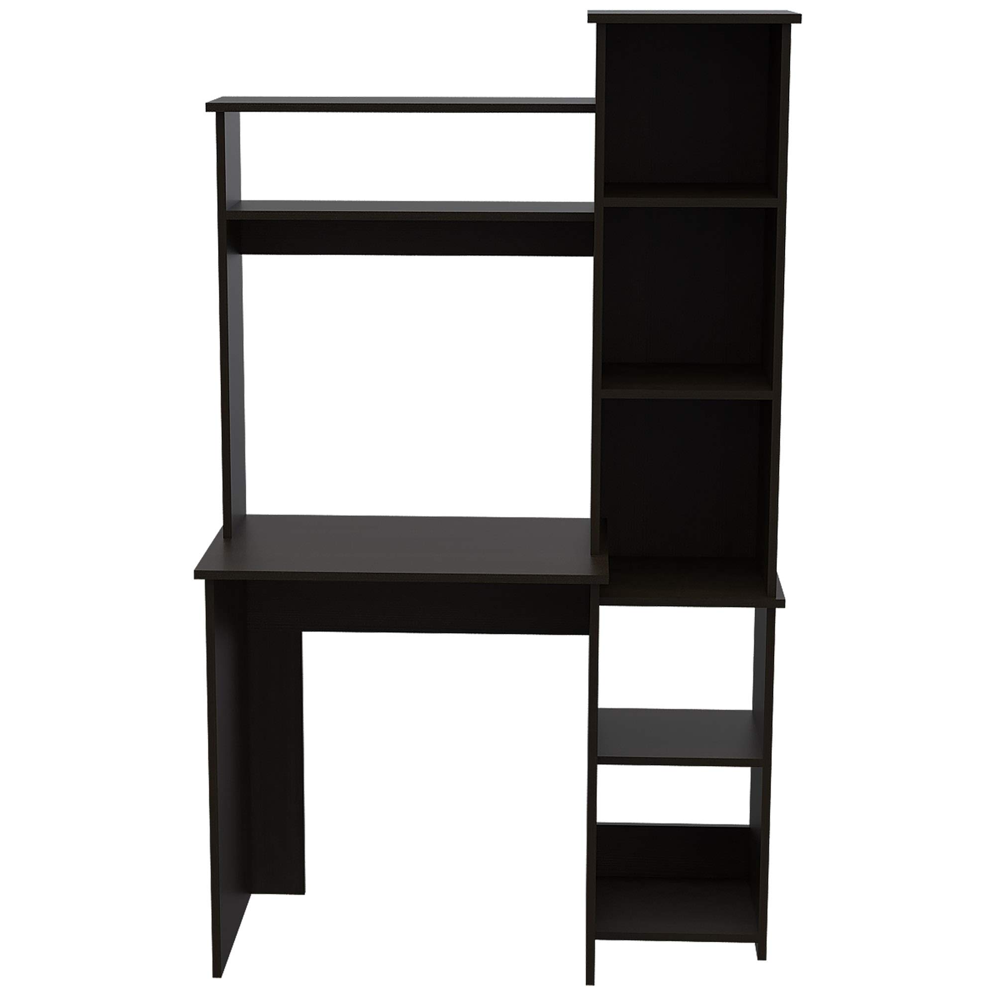 Aramis 5-Shelf Office Desk with 2 Premium Shelves, 63