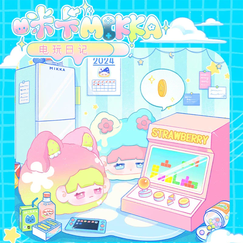MIKKA Gaming Diary Bean Series Blind Box - Cute Collectible Figures for Gamers & Anime Fans - Perfect for Display, Gifts, and Party Favors