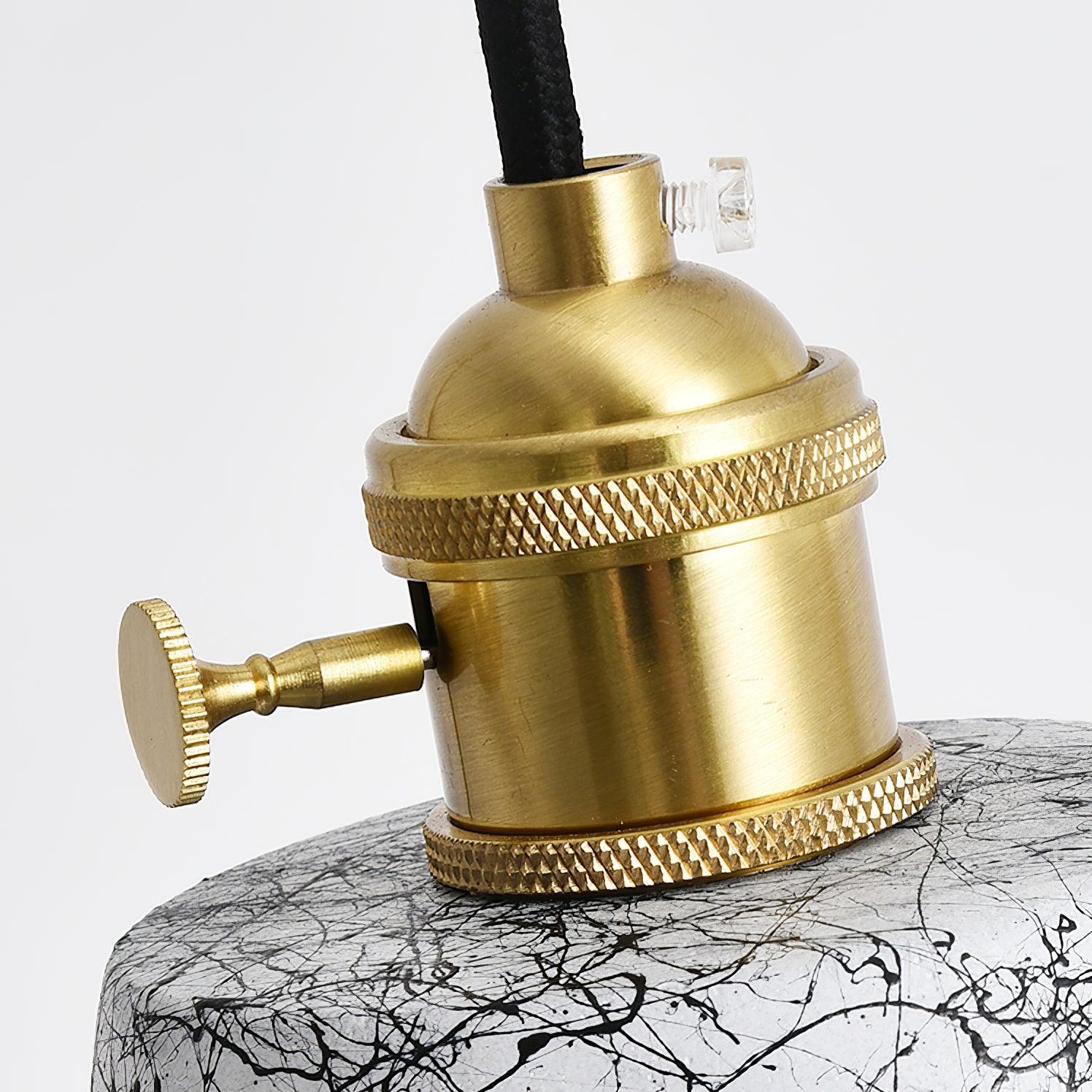 Hubble Modern Cement Pendant Light - Industrial Style Hanging Lamp for Kitchen Island, Dining Room & Living Room Decor