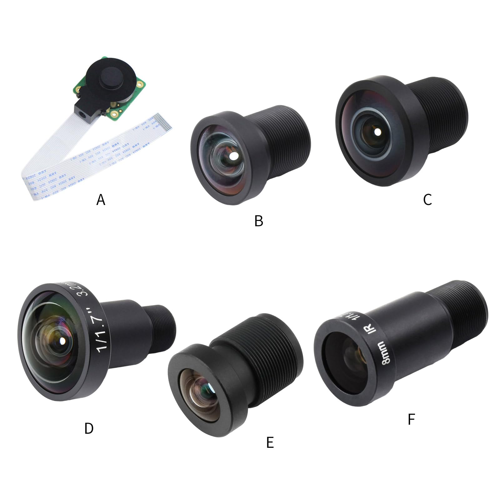 GMBYLBY High Performance 12.3MP Camera Module for Raspberry Pi HQ Camera with Mount Lens - Perfect for DIY Projects, Home Security & Photography