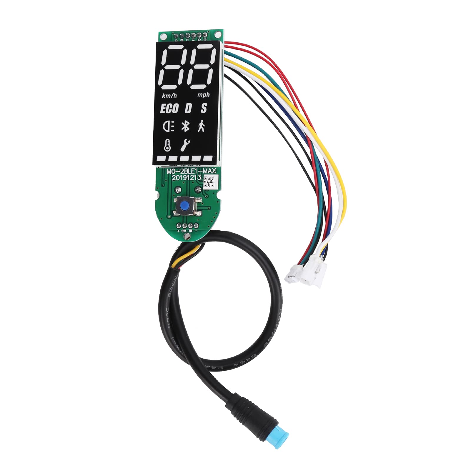 36V 96x36mm LCD Speedometer with Backlight for Ninebot G30 Electric Scooter - Digital Dashboard Display with Protective Cover - Perfect for Scooter Upgrades & Performance Monitoring