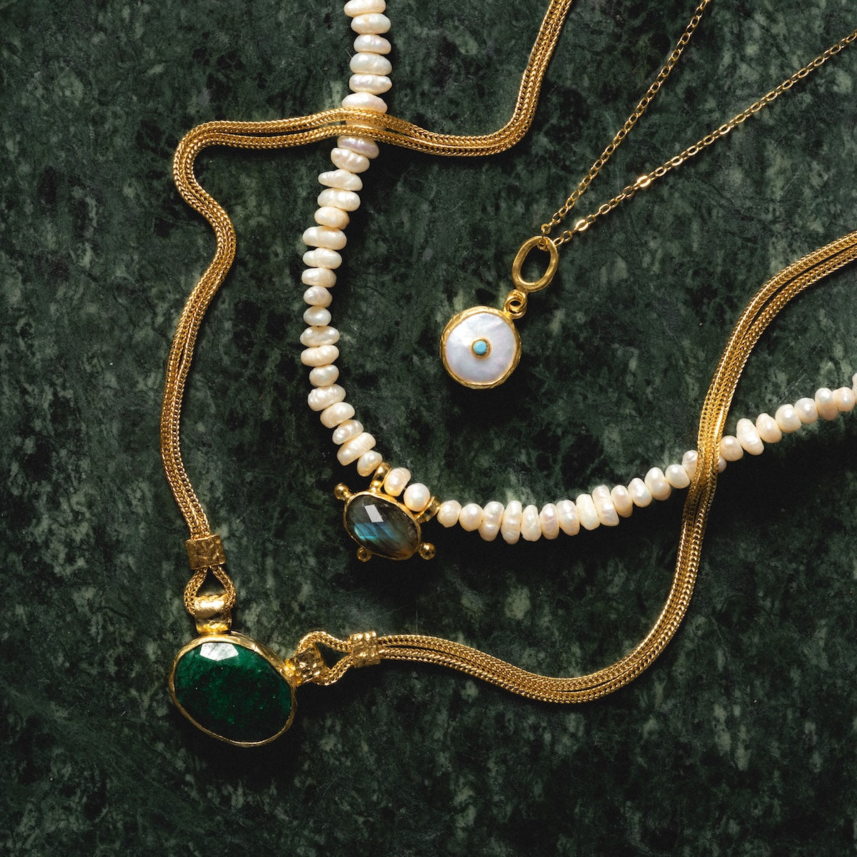 Amalfi Pearl Pendant Necklace - 18K Gold Plated Elegant Jewelry for Women | Perfect Gift for Anniversary, Birthday & Special Occasions