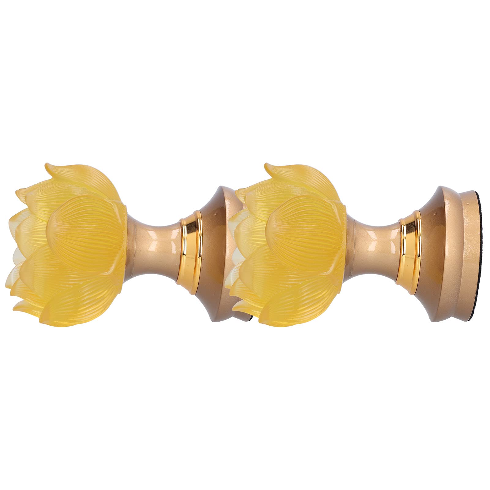 Haofy LED Buddhist Lamp - 2-Pack Lotus Buddha Yellow Light for Temple, Home Altar & Meditation Room Decor | Perfect for Prayer, Yoga & Spiritual Relaxation