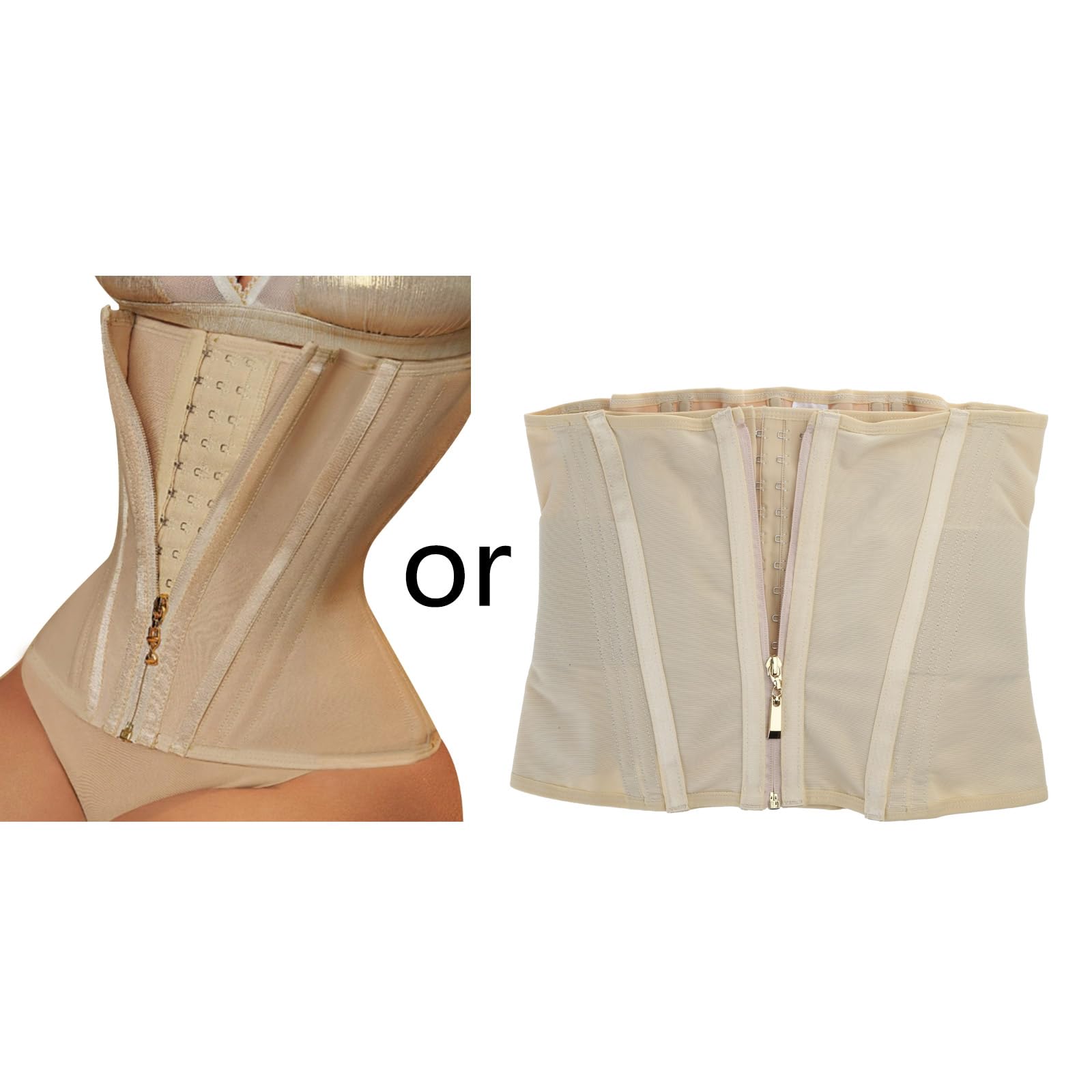 Women's Waist Trainer Belt - Slimming Body Shaper for Belly Control & Tummy Toning - High Waist Corset for Workout, Gym & Postpartum Recovery - Nylon Spandex Shapewear for Instant Curves & Confidence Boost