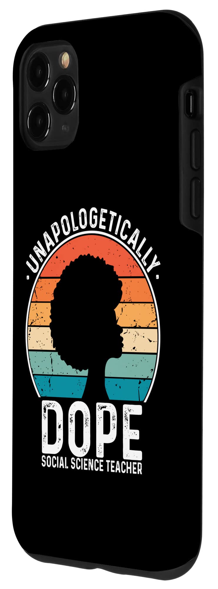 iPhone 11 Pro Max Case - Afro Pride Design for Teachers | Durable Protective Cover for Social Science Educators | Perfect for Classrooms & LGBTQ+ Pride Events