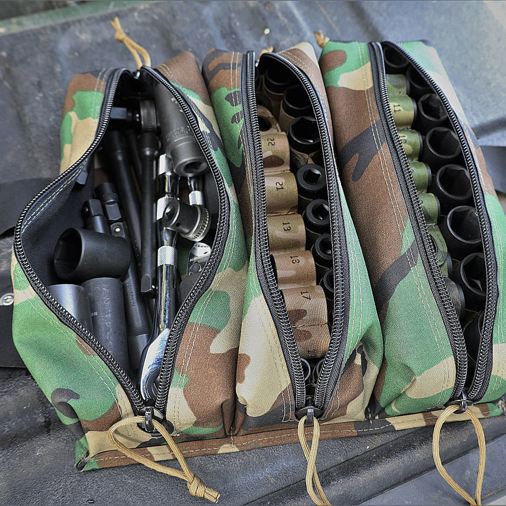 Esstac Triple Tool GP Wide Pouch - Tactical MOLLE Gear for Military & Outdoor Use - Perfect for Hiking, Camping & Airsoft Accessories