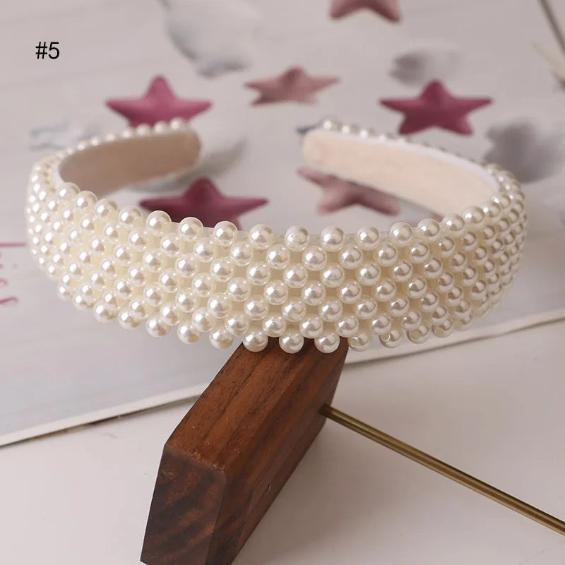 Elegant Beaded Hair Hoop Headband - Stylish Hair Accessory for Women & Girls | Perfect for Parties, Weddings & Everyday Wear