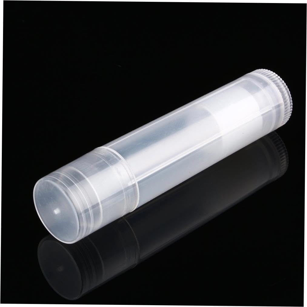 50-Pack 5ml Clear Lip Balm Tubes - Empty DIY Containers for Homemade Lip Balms, Cosmetics & Craft Projects - Perfect for Small Batch Production, Gift Making & DIY Beauty Products