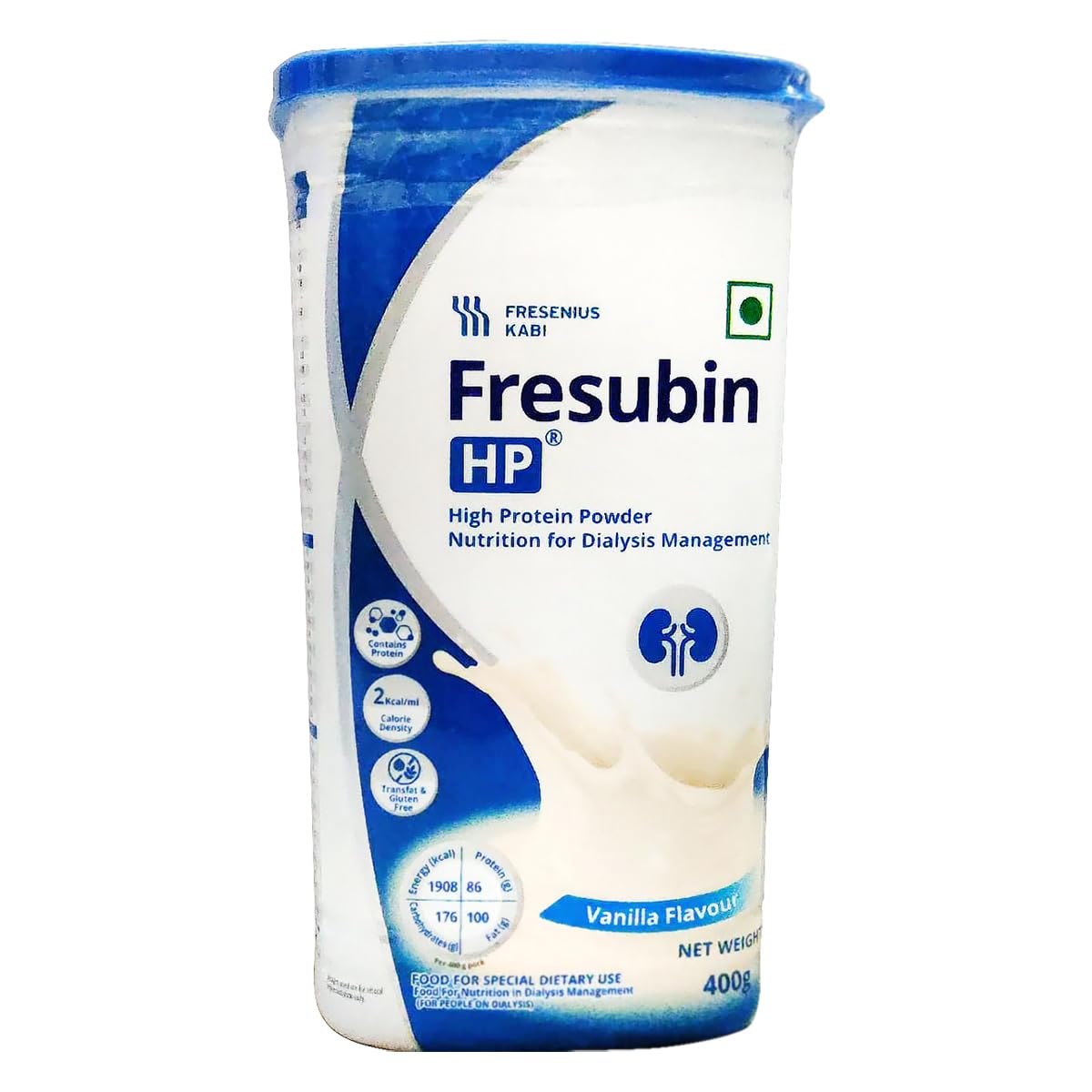 Fresubin High Protein Nutrition Powder for Dialysis Patients - Vanilla Flavor 400g | Kidney Care Supplement for Low Protein Diet & Muscle Support | Ideal for Meal Replacement & Post-Dialysis Recovery