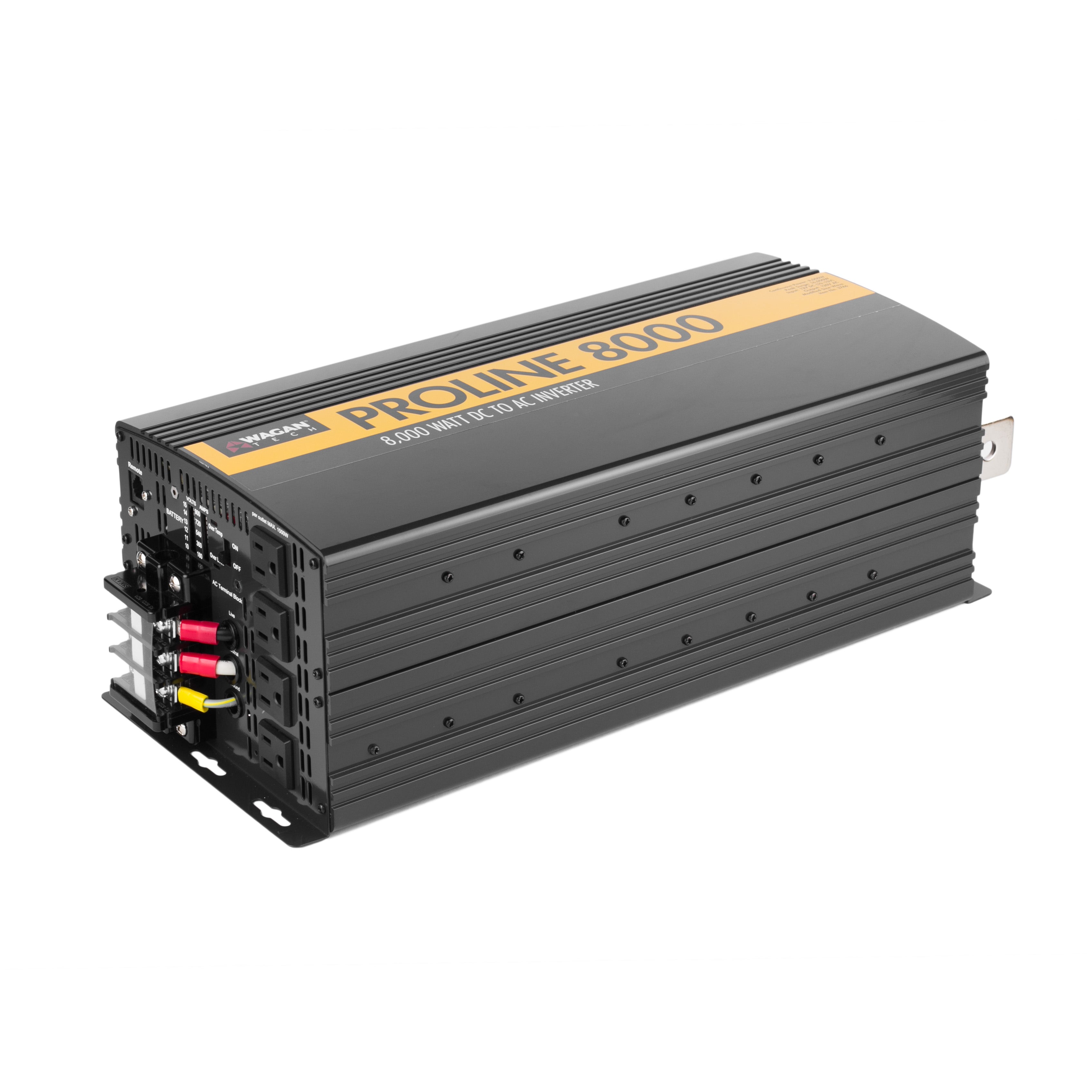 ProLine™ 8000W Modified Sine Wave Power Inverter - Heavy Duty DC to AC Converter for RVs, Trucks, Boats & Emergency Backup Power
