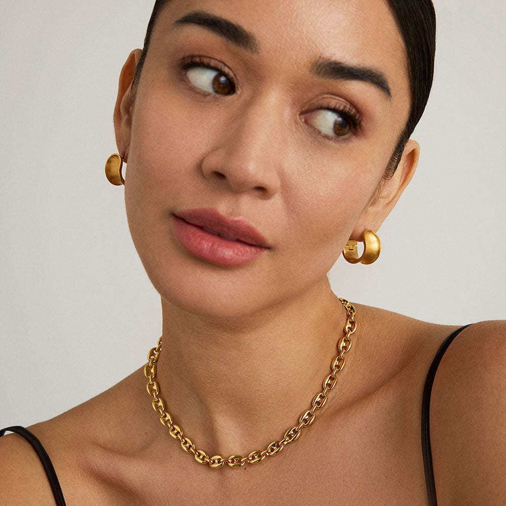 Elegant Gold Capri Chain Necklace for Women - Perfect for Everyday Wear, Date Nights & Special Occasions