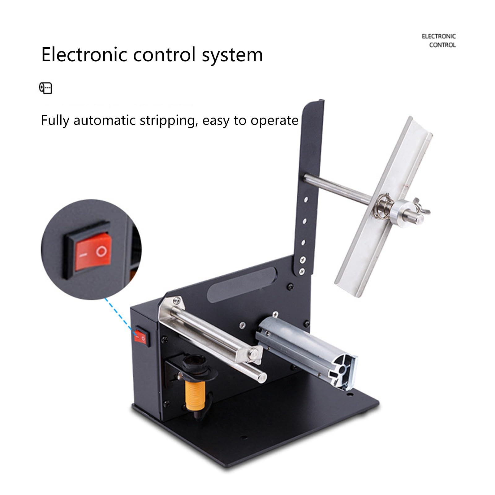 Automatic Label Dispenser Machine for Multiple Rolls - Adjustable Label Length & 5-110mm Width | Perfect for Warehouse, Shipping & Retail Labeling