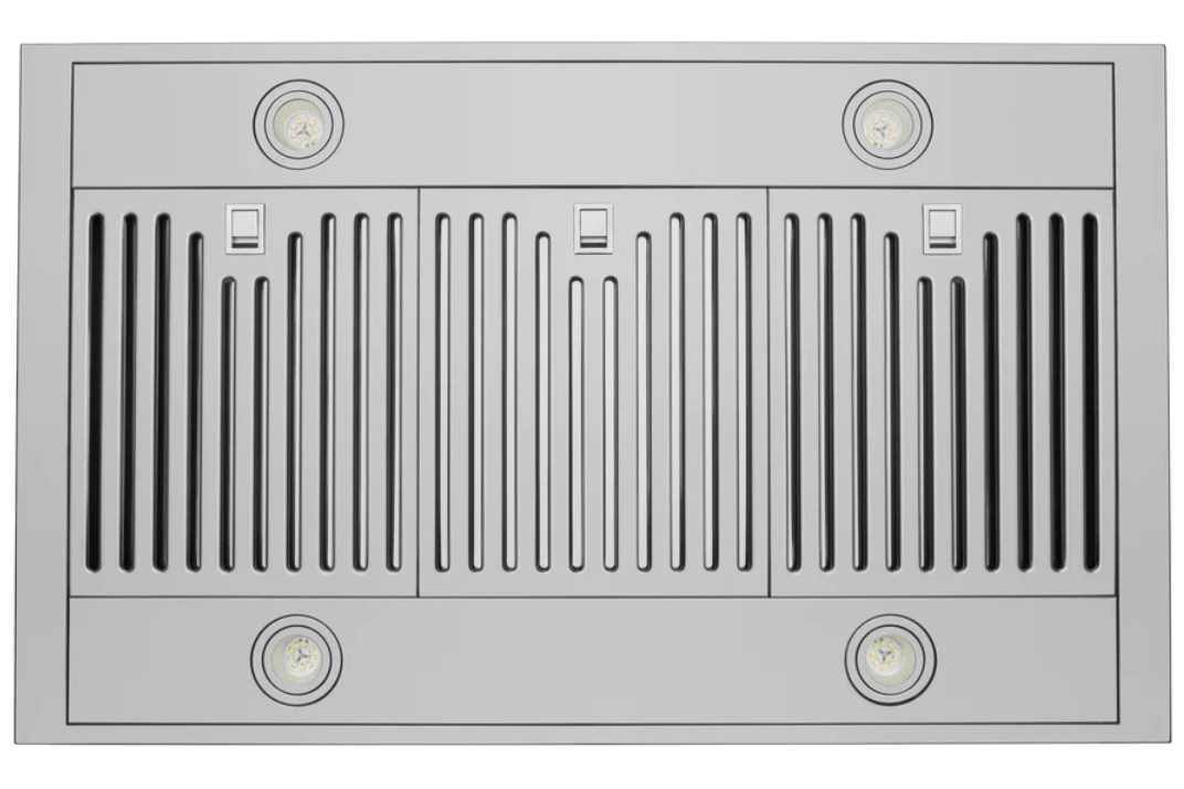 Hauslane Chef Series IS 700 1000 CFM Convertible Stainless Steel Island Range Hood - Powerful Kitchen Ventilation for Open Concept Homes & Commercial Kitchens