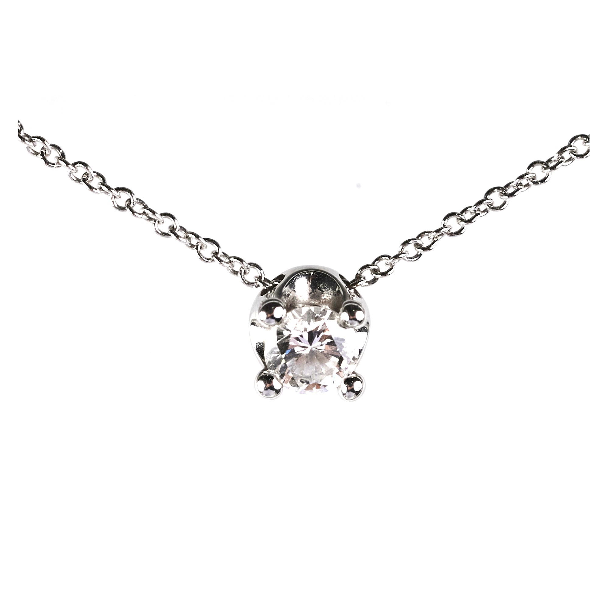 Bvlgari White Gold Corona Necklace for Women - Luxury Italian Jewelry, Elegant Pendant Necklace for Parties, Weddings & Special Occasions