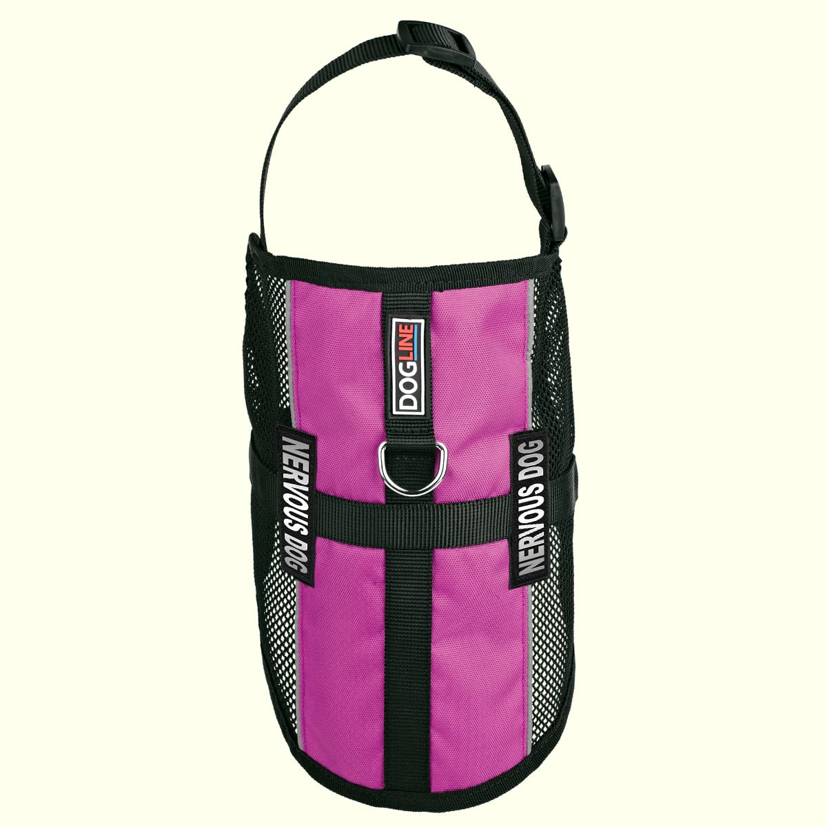 Dogline MaxAire Cooling Vest for Anxious Dogs - Adjustable Harness with Removable Patch & Reflective Strips - Fits Puppies to Large Dogs (13-16 Inch Girth) - Pink - Perfect for Summer Walks, Training & Stress Relief