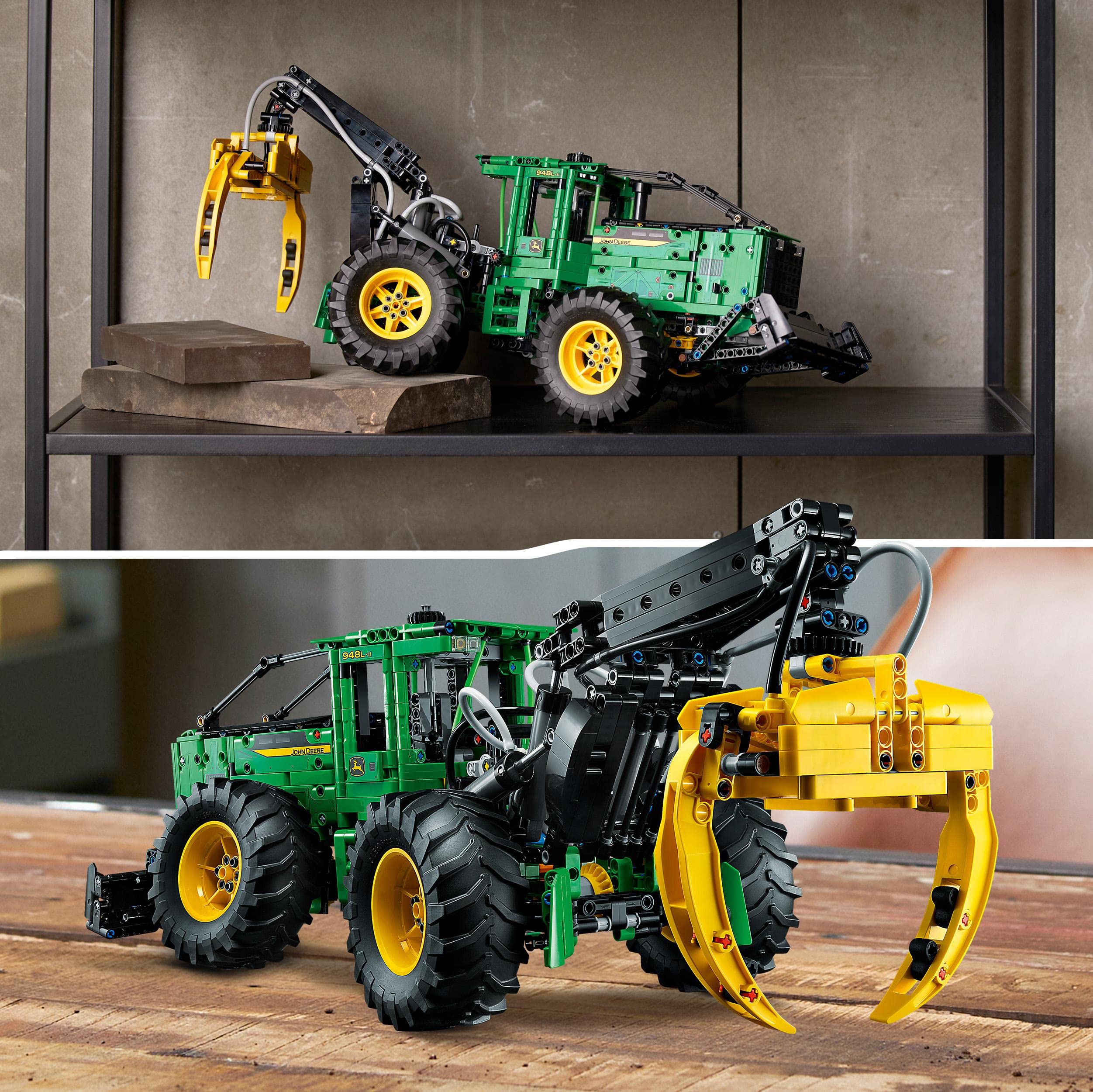 LEGO 42157 Technic Skidder John Deere 948L-II | Construction Toy Vehicle with Pneumatic Functions & 4 Large Wheels | Buildable Model Kit | Gift for Kids 8+ | STEM Learning & Pretend Play Construction Scenes