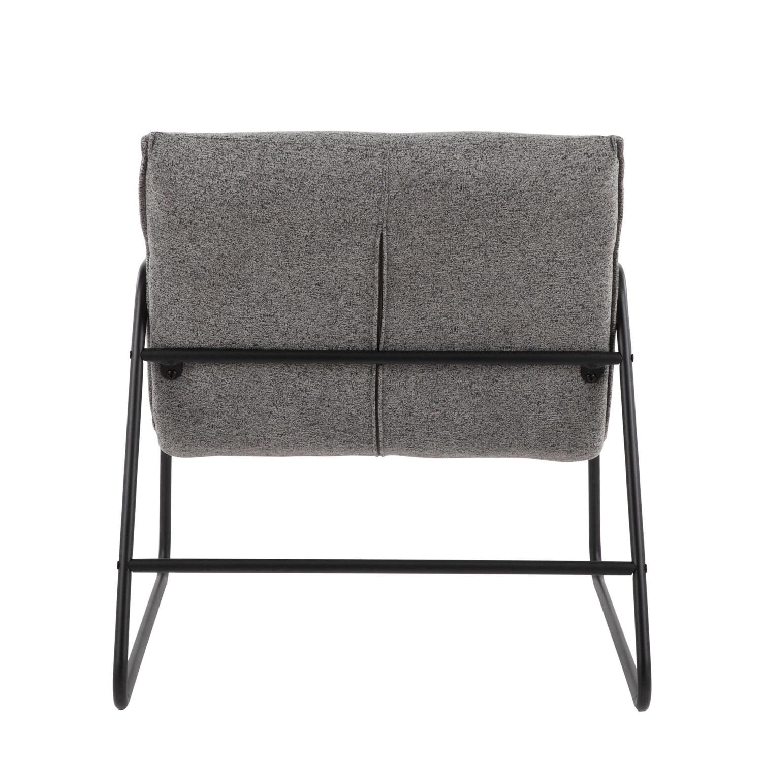 LumiSource Casper Arm Chair - Black Accent Chair for Living Room & Bedroom, Industrial Style Comfortable Lounge Chair for Reading, Relaxing & Home Office