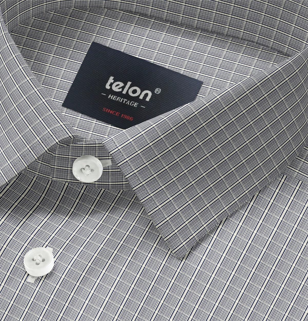 Premium 100% Cotton Long Sleeve Shirt - Charcoal Plaid Flannel for Men - Perfect for Casual Wear, Office & Outdoor Activities
