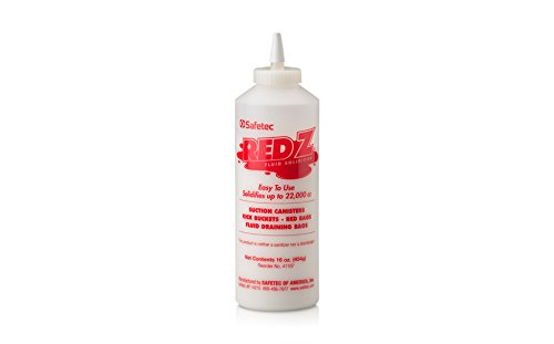 Safetec Red Z Liquid Medical Waste Disposal Bottles - 22,000cc Capacity, Single & Multi-Use (12-Pack/Case) - Ideal for Hospitals, Clinics & Labs