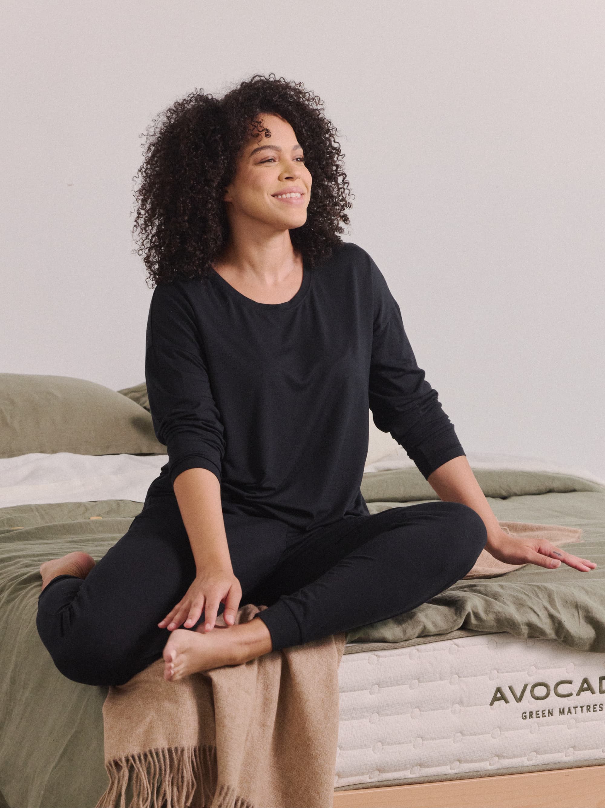 Soft Modal Long Sleeve Pajama Top for Women - Comfortable Sleepwear for Nighttime & Lounge Wear - Perfect for Relaxing at Home or Bedtime Comfort