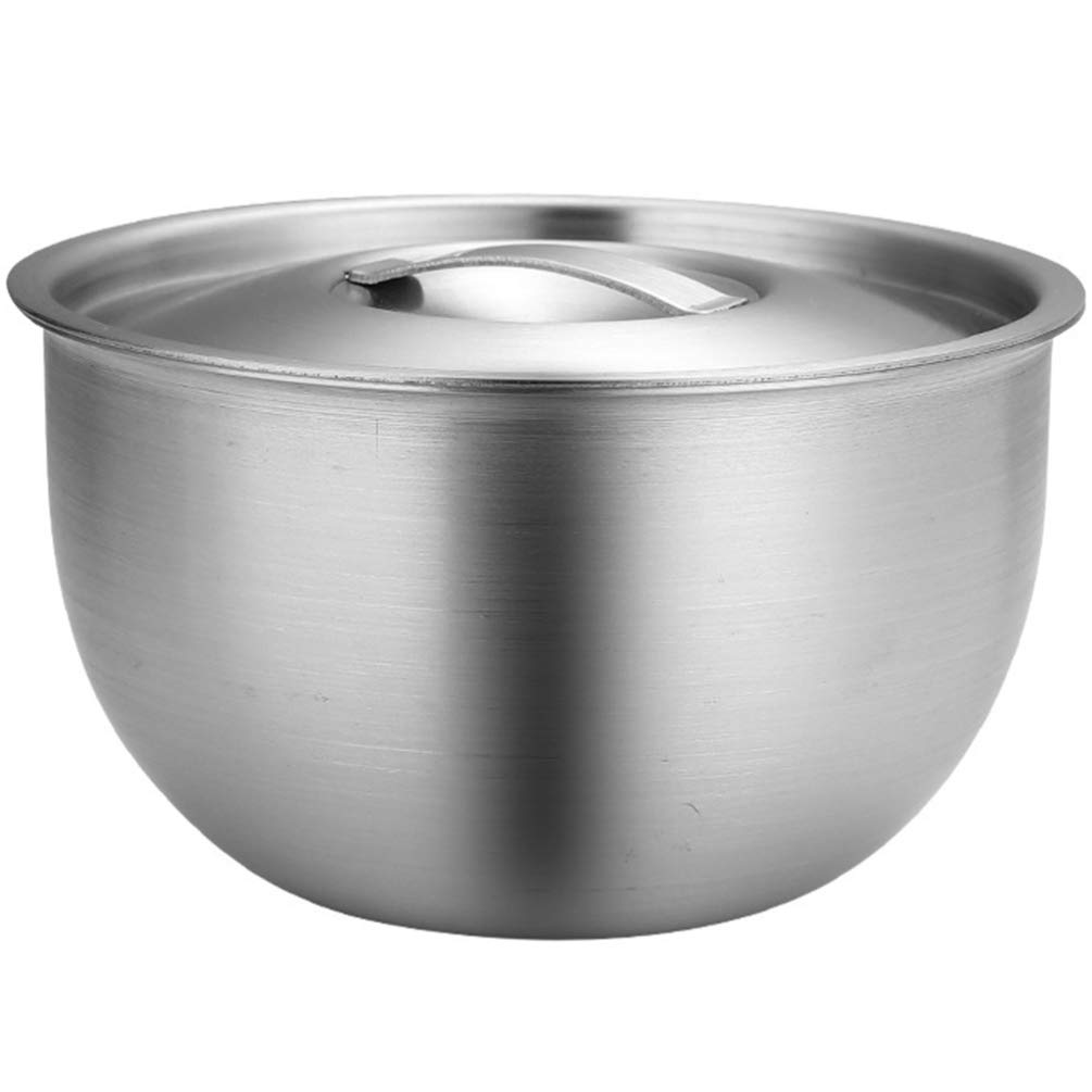 IMIKEYA Stainless Steel Mixing Bowls Set with Lids - 5 Piece Nesting Bowls for Kitchen, Meal Prep, Baking, Serving Salad & Noodles - Durable Metal Mixing Bowls for Cooking, Food Storage & Entertaining