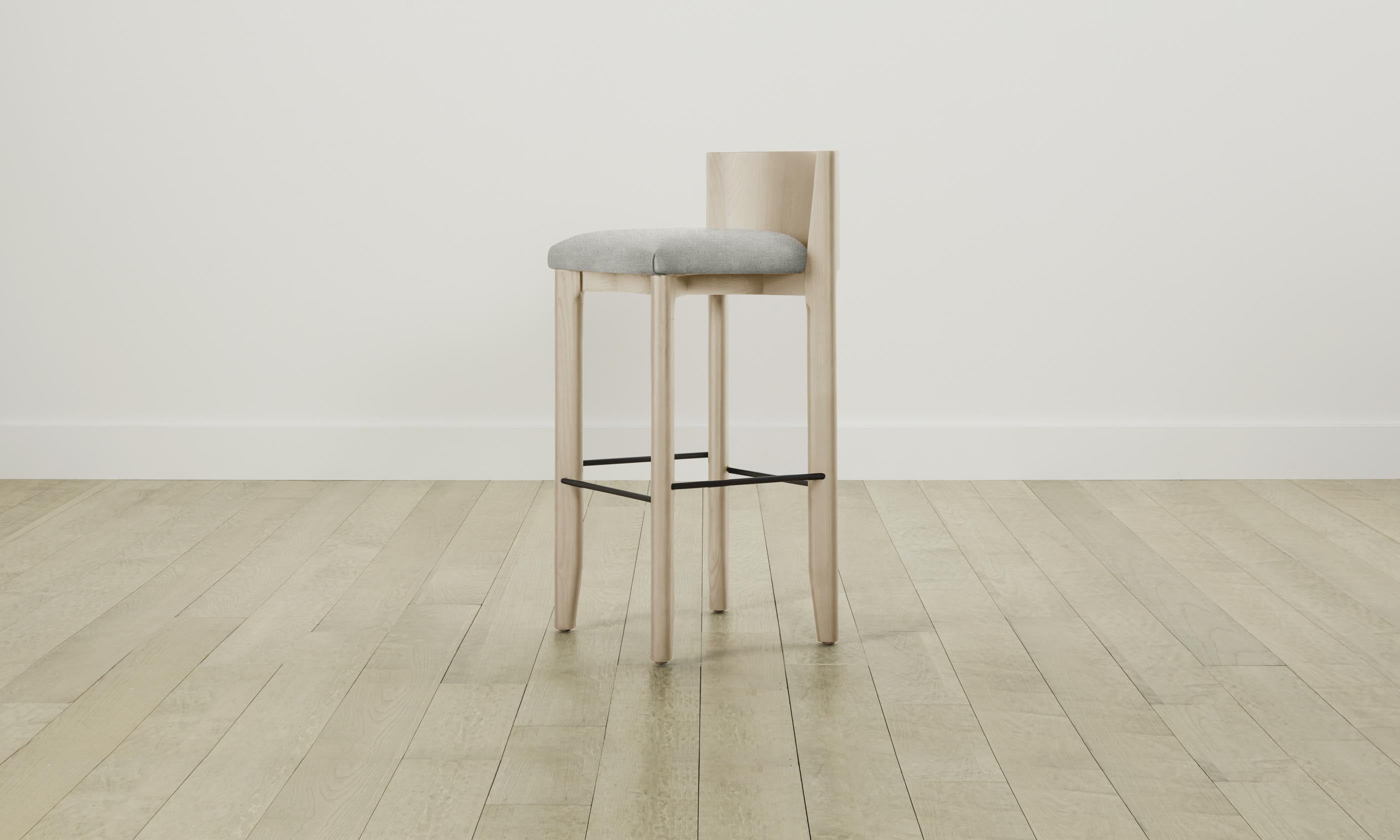 Premium Delancey Bar & Counter Stool - Modern Performance Mélange Weave in Flint Gray - Perfect for Kitchen Islands, Breakfast Bars & Home Decor