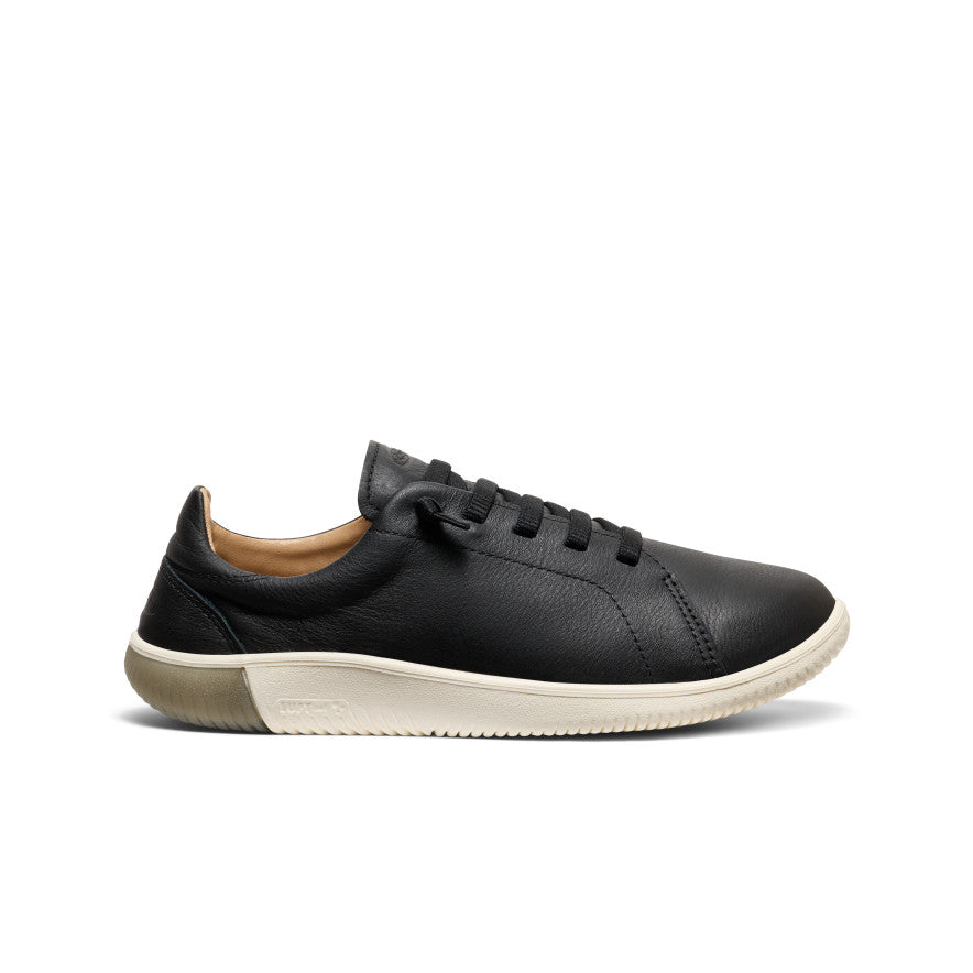 KNX Men's Leather Sneakers - Black & Star White | Comfortable & Stylish Casual Shoes for Walking, Travel & Everyday Wear