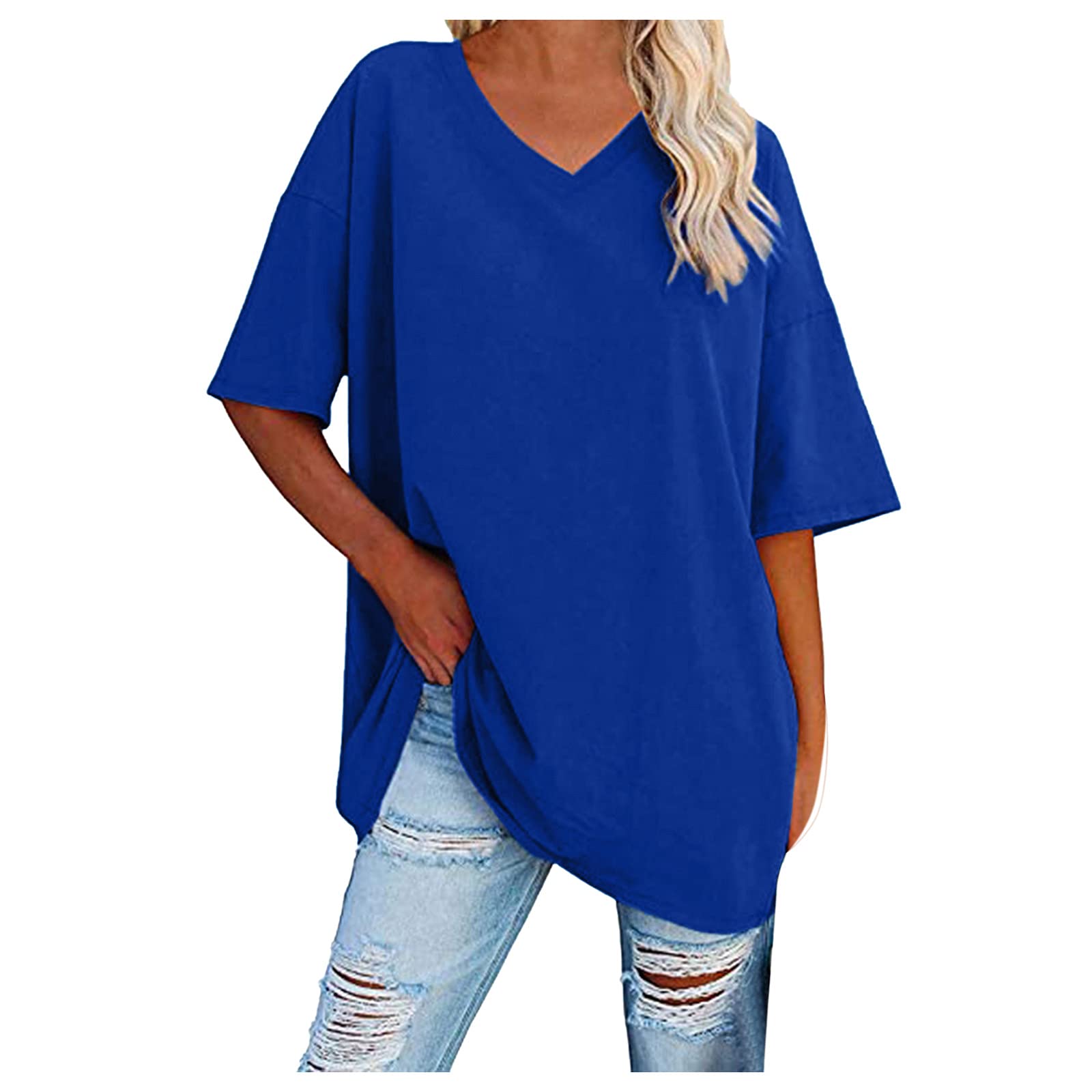 Women's Striped Color Block Short Sleeve Casual Blouse T-Shirt Tops - Stylish Summer Outfit for Work, Date & Weekend Wear