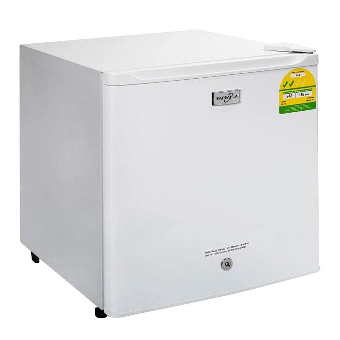 Farfalla 46L Mini Bar Fridge FR47R - Compact Refrigerator for Home, Office, Dorm & Small Spaces - Perfect for Beverages, Snacks & Beauty Products Storage