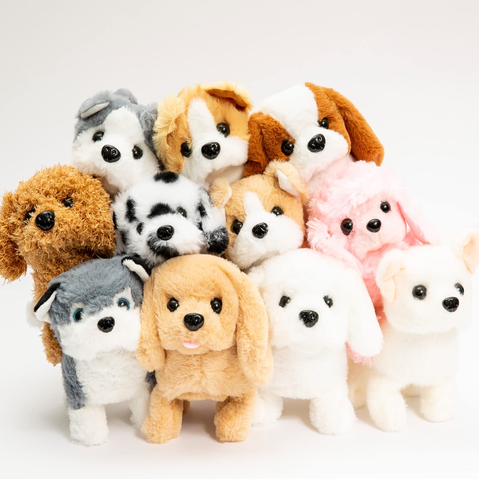 Realistic Walking & Barking Toy Dog - Electronic Battery-Powered Puppy for Kids, Interactive Pet Toy for Girls & Boys (Japanese Spitz) - Perfect for Playtime, Gifts & Emotional Support