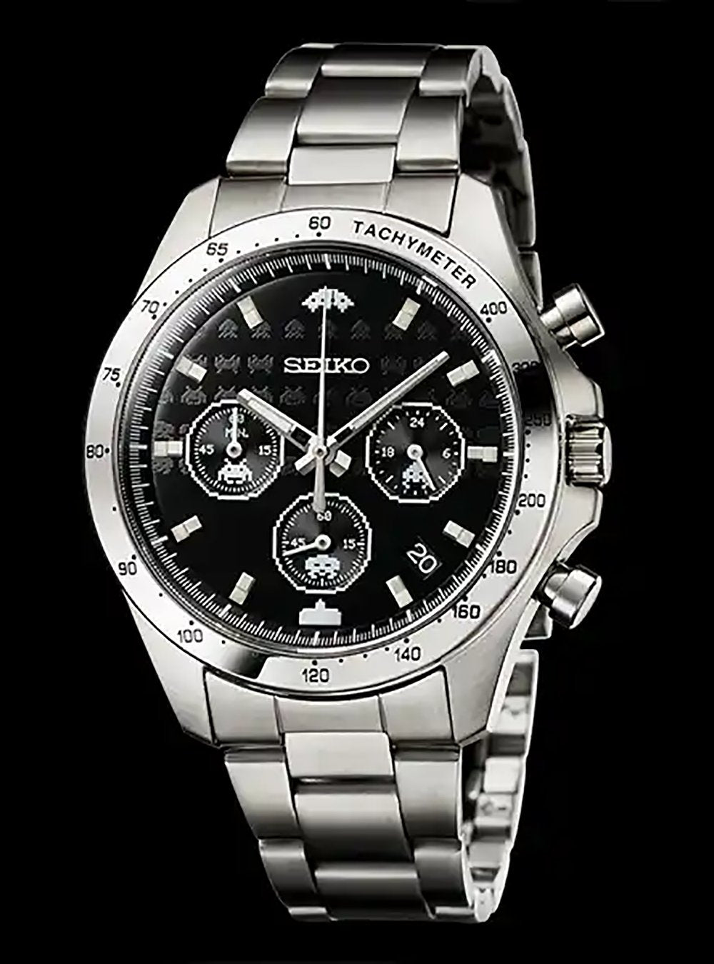 SEIKO SPACE INVADERS 45th Anniversary Limited Edition Watch - Japanese Made Collector's Timepiece for Men | Perfect for Gaming Enthusiasts & Retro Fashion Lovers