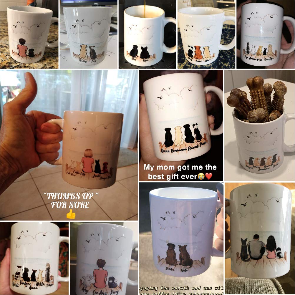 Personalized Photo Coffee Mug with Custom Dog Name - 11oz Ceramic Cup for Dog Lovers, Birthday Gift for Pet Parents - Perfect for Morning Coffee, Office Use & Gift Giving Occasions