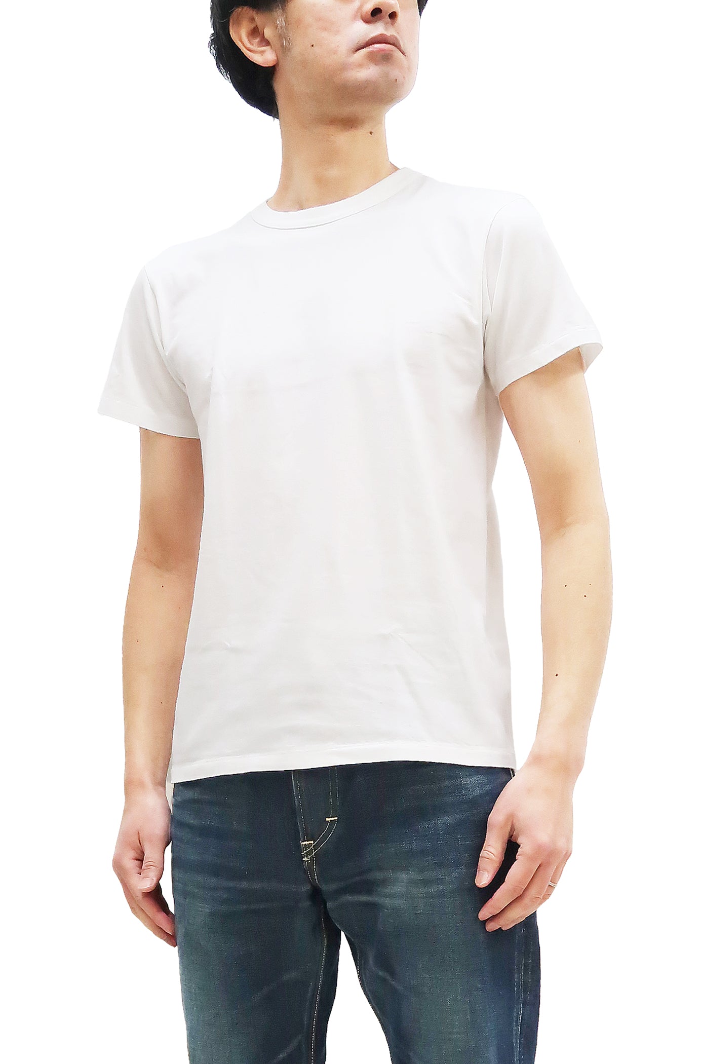 Pherrows 2 Pack Men's Basic T-Shirts - Soft Lightweight Short Sleeve Cotton Tees, Solid Color Crew Neck Casual Shirts (White) - Perfect for Everyday Wear, Gym & Lounge