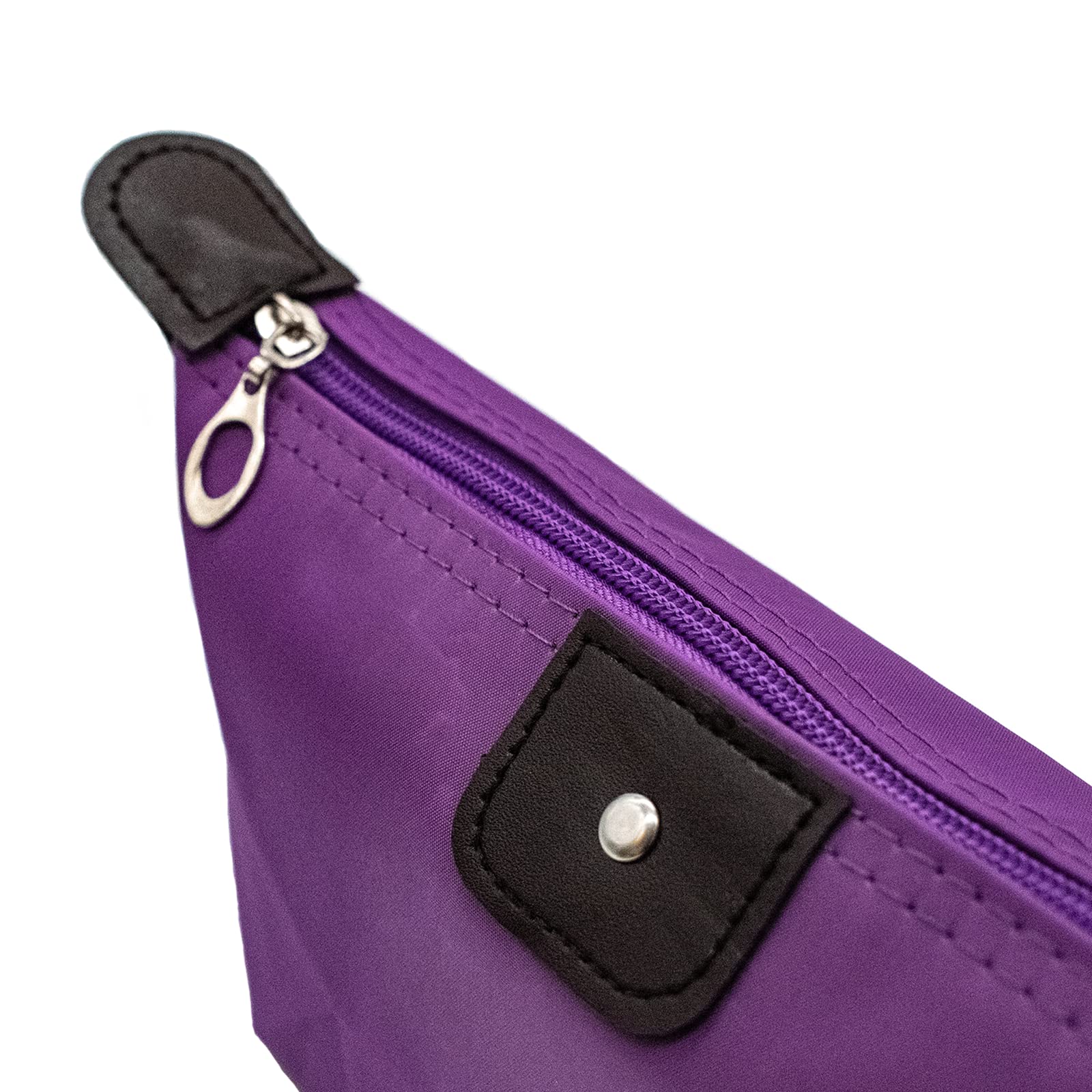 TRIXES 3-Piece Waterproof Travel Cosmetic Bag Set - Makeup Organizer Pouch for Toiletries, Brushes & Accessories (Hot Pink, Purple, Lime Green) - Perfect for Vacation, Gym & Daily Essentials Storage