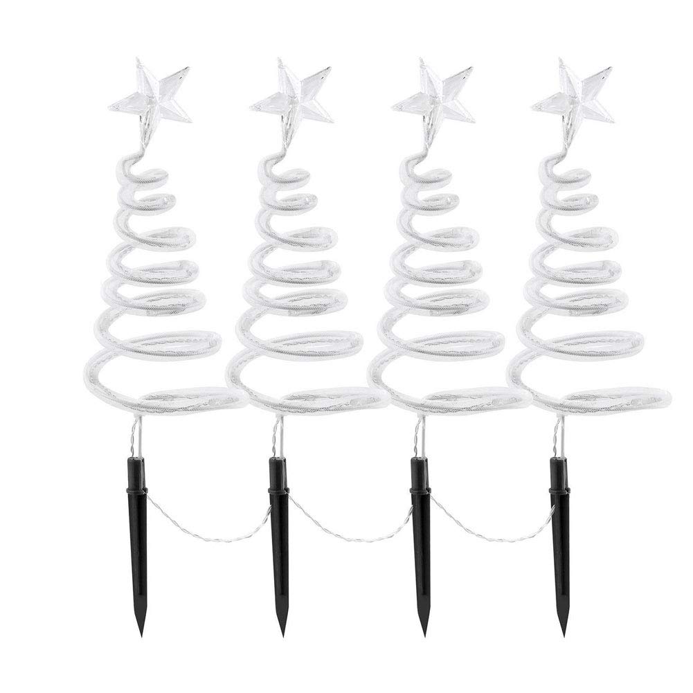 Christmas Lights Outdoor Decor - Solar Powered LED Spiral Tree Ornaments, Waterproof Fairy String Lights for Garden, Yard & Patio | Perfect for Holiday Decorations, Parties & Landscape Lighting