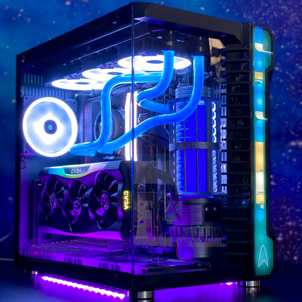 Geek Machine™ Star Trek Warp Core Edition Gaming PC - AMD Ryzen 9 7950X3D Prebuilt Desktop Computer for 4K Gaming, Streaming & VR | Perfect for Sci-Fi Fans & High-Performance Computing