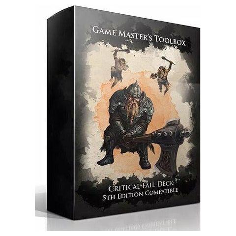 D&D Critical Fails Deck for Dungeons & Dragons 5E - Perfect for Tabletop RPG Game Nights & Epic Campaigns