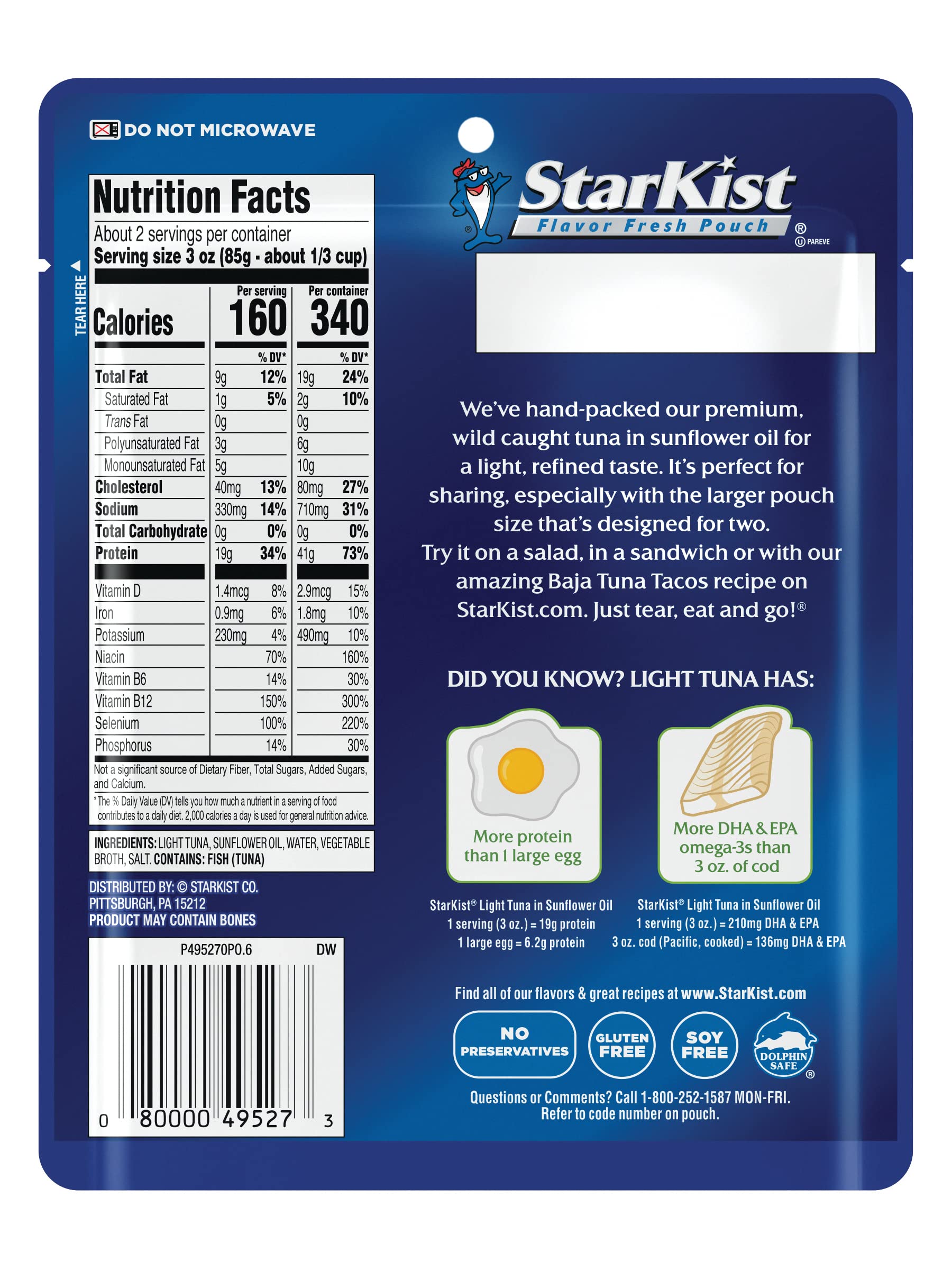 StarKist Chunk Light Tuna in Sunflower Oil - 6.4 Oz (Pack of 12) | High Protein, Low Mercury | Perfect for Salads, Sandwiches & Quick Meals