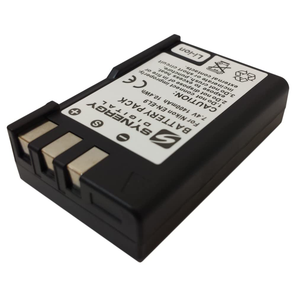 Synergy Digital Camera Batteries - 5-Pack Li-ion 7.4V 1400mAh Replacement for Power 2000 ACD-273 | Perfect for Travel Photography, Vlogging & Professional Camera Use