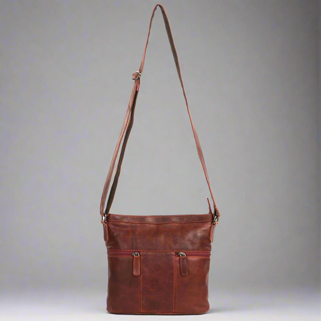 Premium Genuine Leather Crossbody Bag for Women - Stylish & Durable Handbag for Everyday Use, Travel, and Work