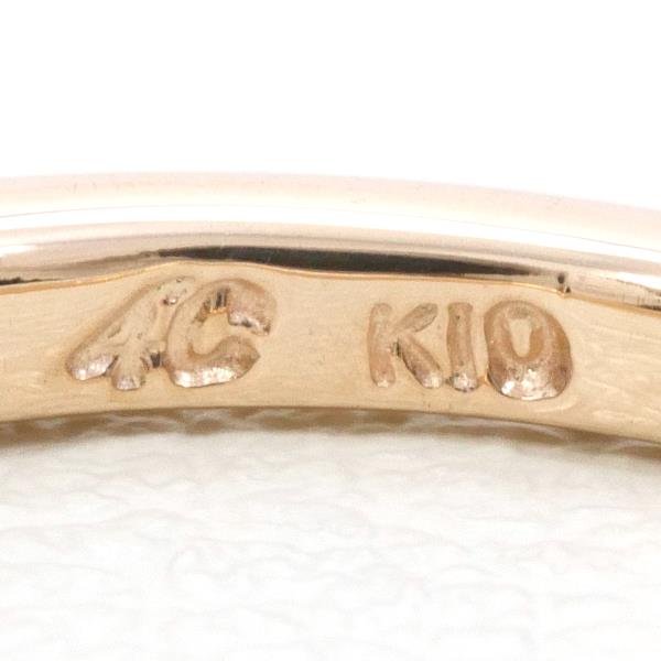 4℃ K10PG Pink Gold Diamond Ring for Women - Elegant 10K Rose Gold Engagement & Wedding Band - Perfect for Proposals, Anniversaries, and Special Occasions