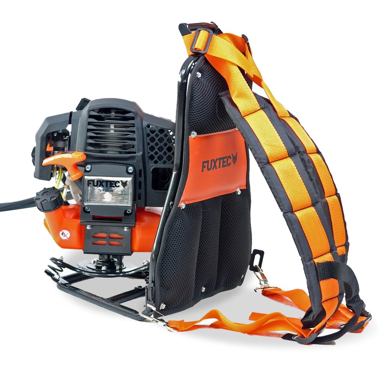 FUXTEC FX-MS152T 52cc 2-Stroke Gas-Powered Backpack Trimmer with 2-in-1 Multitool & Shoulder Harness - 3HP Lawn Edger, Brush Cutter, Weed Whacker for Professional Landscaping & Yard Maintenance