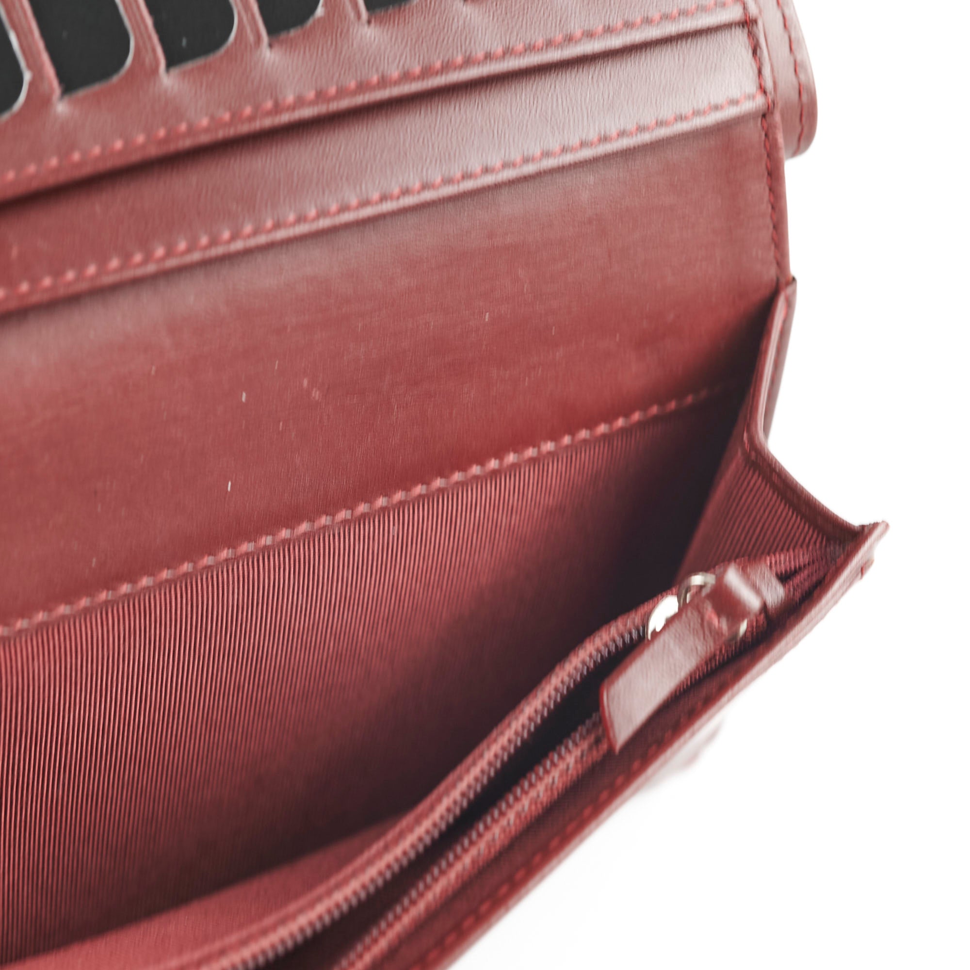 Chanel Classic Flap Long Wallet in Red Caviar Leather - Series 18 | Luxury Women's Wallet for Everyday Use & Special Occasions