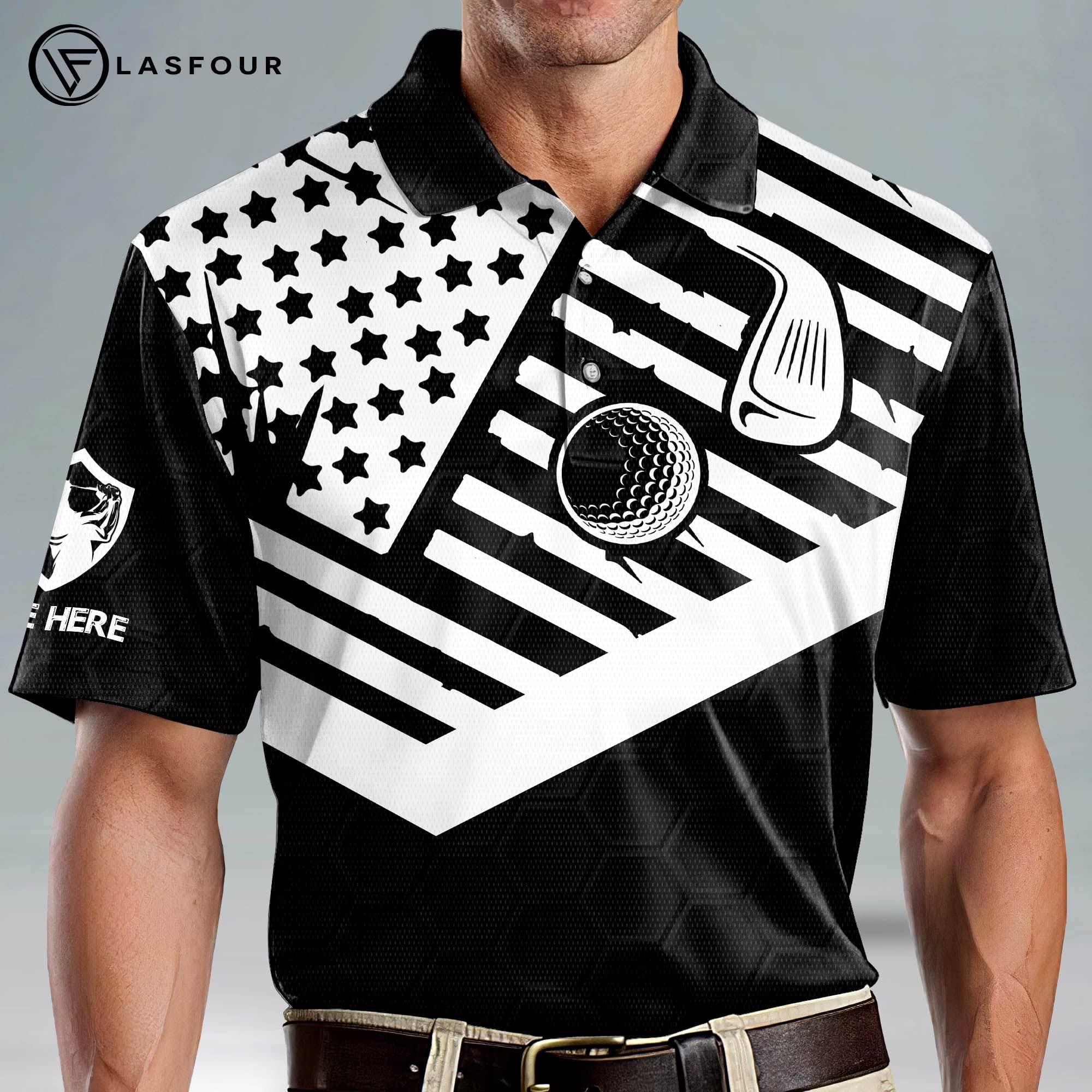 Funny Golf Shirts for Men - Dry Fit Polo for Golf & Casual Wear