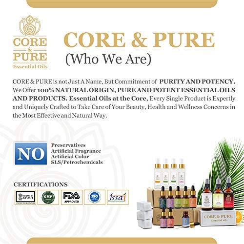**CORE & PURE Magical Facial Oil Serum & Lavender Grade-A Essential Oil Combo Pack (12 ml Each) - Hydrating, Anti-Aging Skincare for Glowing Skin - Perfect for Night Routine & Aromatherapy**