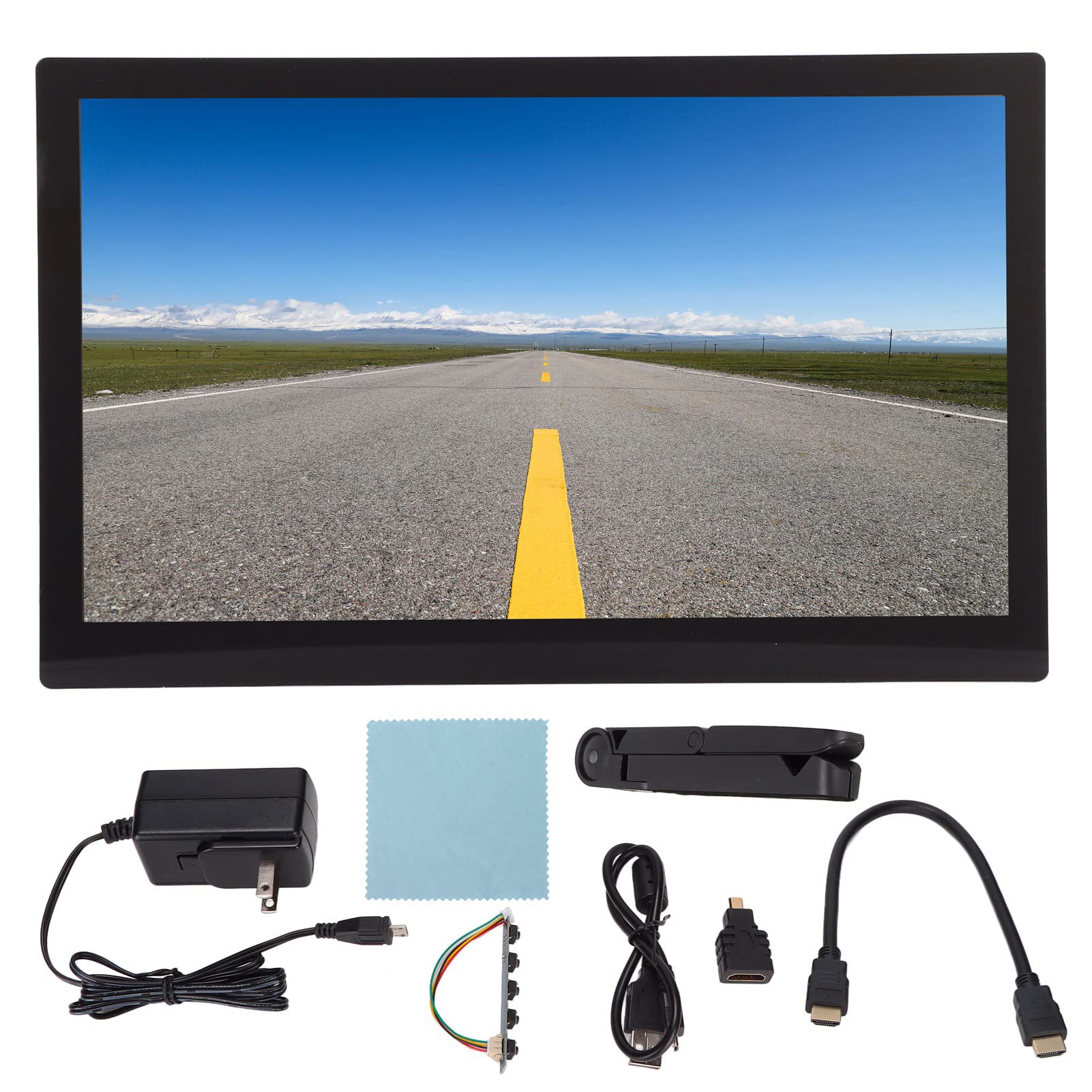DPOFIRS 10.1 Inch LCD Display Screen with 170° Wide Viewing Angle - Compatible with Raspberry Pi, Xbox 360, PS4 & Nintendo Switch - Perfect for DIY Projects, Gaming & Retro Console Mods